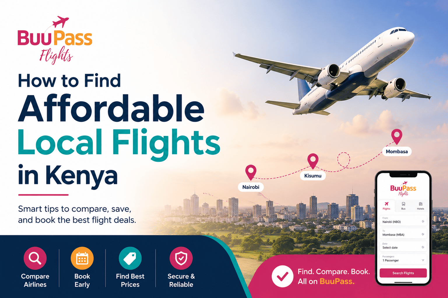 Affordable local flights in Kenya